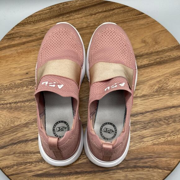 APL TechLoom Bliss Shoes Womens Size 8.5 Pink Slip On Athletic Running Sneakers - Picture 5 of 8